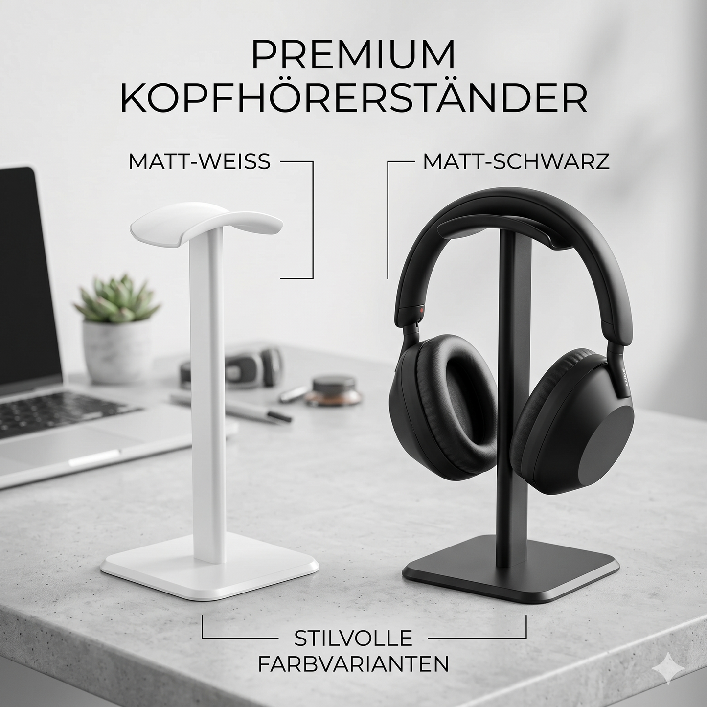 Premium Kopfhörerständer aus Metall