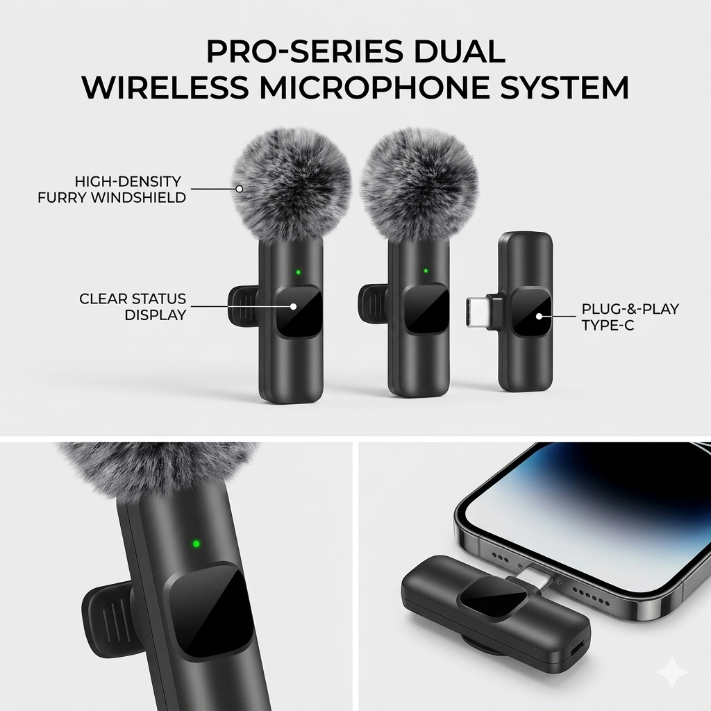 Wireless Mikrofon – Kristallklarer Sound überall